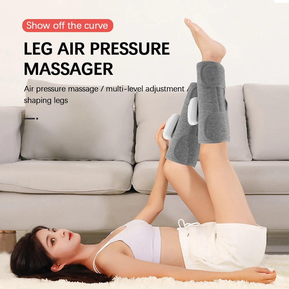 Wireless 360° Air Pressure Calf Massager Eletric 3 Mode Airbag Compresstion Leg Massage Foot Calf Muscle Relax Blood Circulation