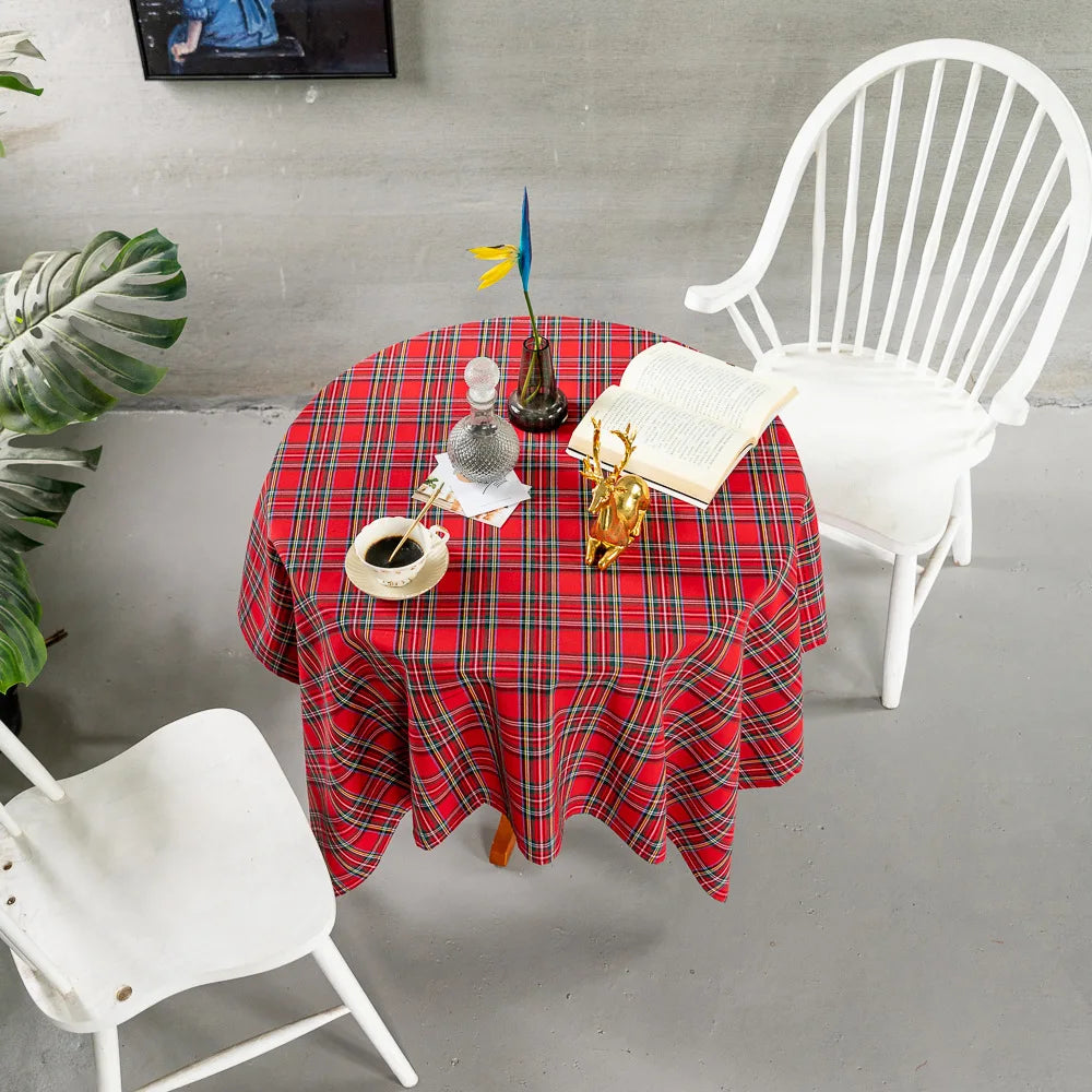 Christmas Checkered tablecloth (Rectangular)