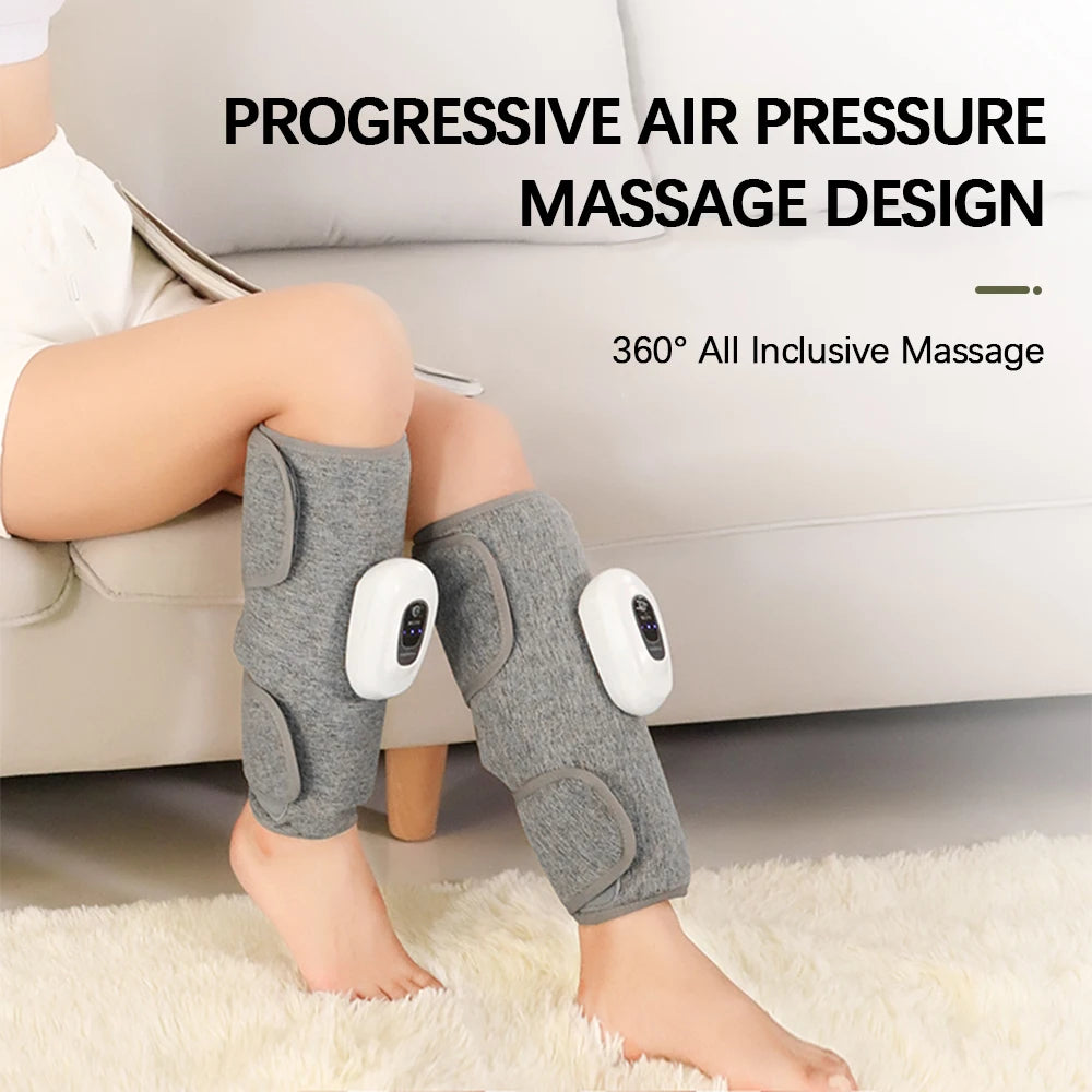 Wireless 360° Air Pressure Calf Massager Eletric 3 Mode Airbag Compresstion Leg Massage Foot Calf Muscle Relax Blood Circulation