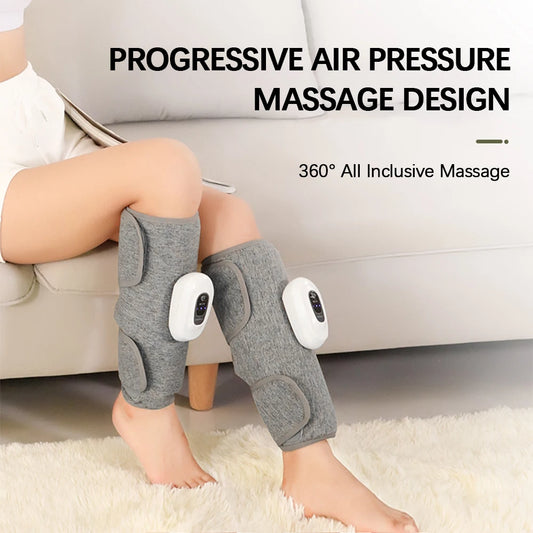 Wireless 360° Air Pressure Calf Massager Eletric 3 Mode Airbag Compresstion Leg Massage Foot Calf Muscle Relax Blood Circulation